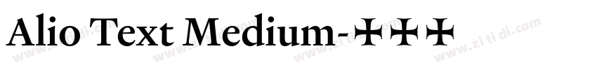Alio Text Medium字体转换